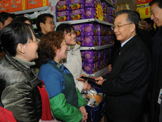 温家宝:中国要在金融危机中最早复苏和振兴(图)