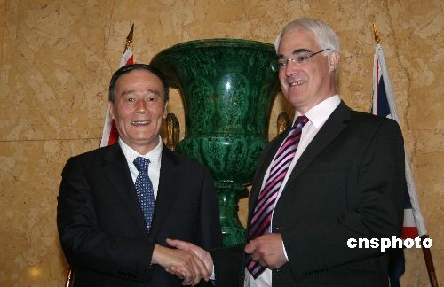 王岐山称中英关系已站在新历史起点上